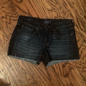 Lucky Brand Dark Wash Denim Cut Off Shorts